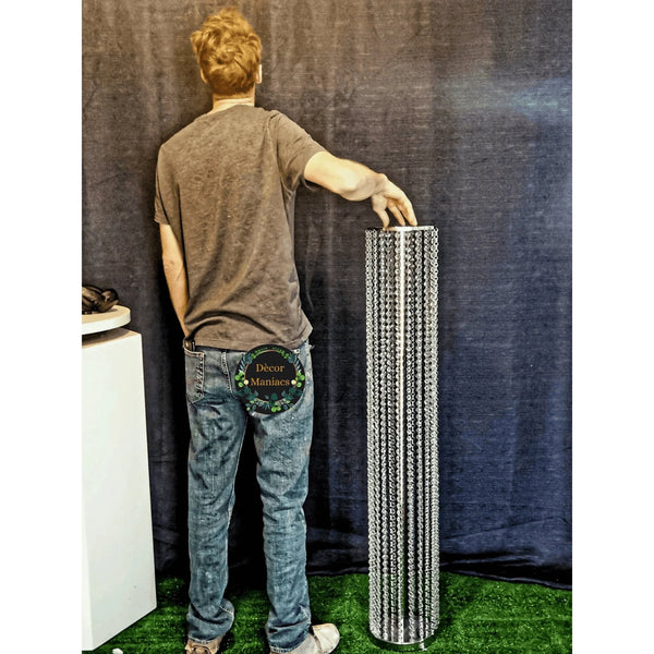 3.6ft Tall Crystal Wedding Floor Aisle Runner