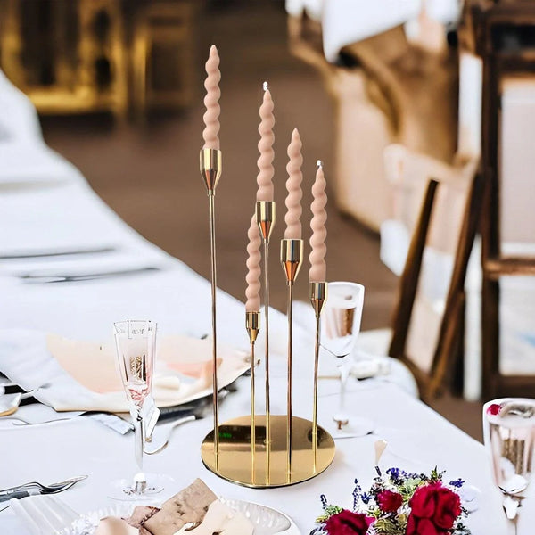 5 Arm Candelabra Wedding Table Candle Holder Centerpiece