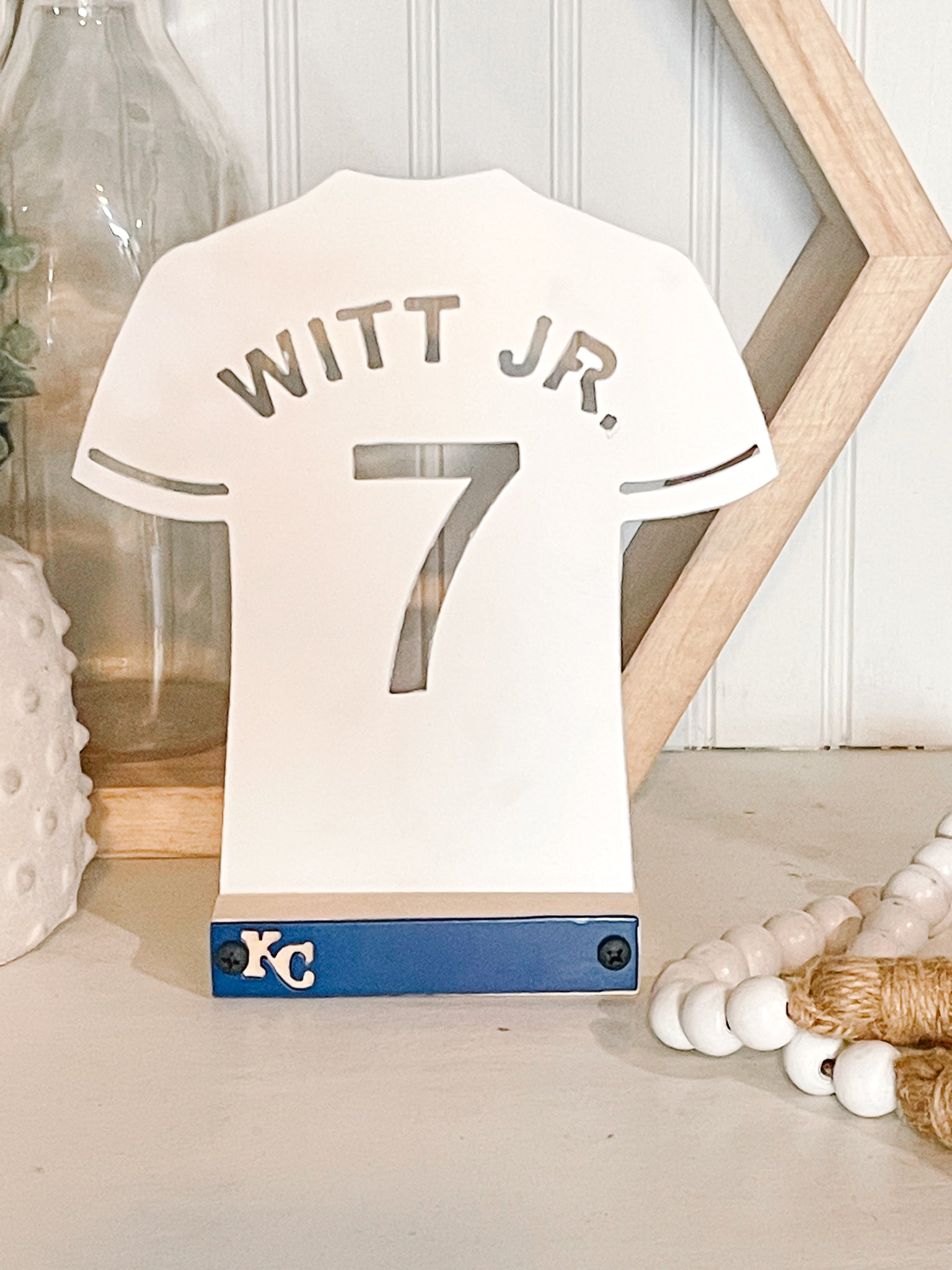 KC Royals Shelf Decor