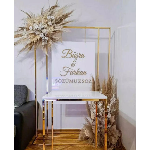 Custom Hanging Acrylic Wedding Welcome Sign