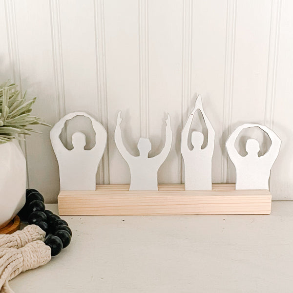 Ohio State Hand Sign on Wood Stand