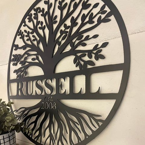 Custom Metal Sign with Date
