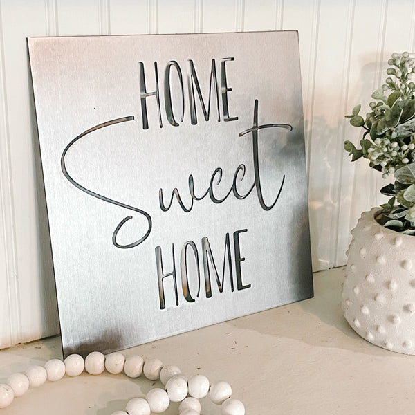 Home Sweet Home Metal Cutout Sign | Housewarming Gift