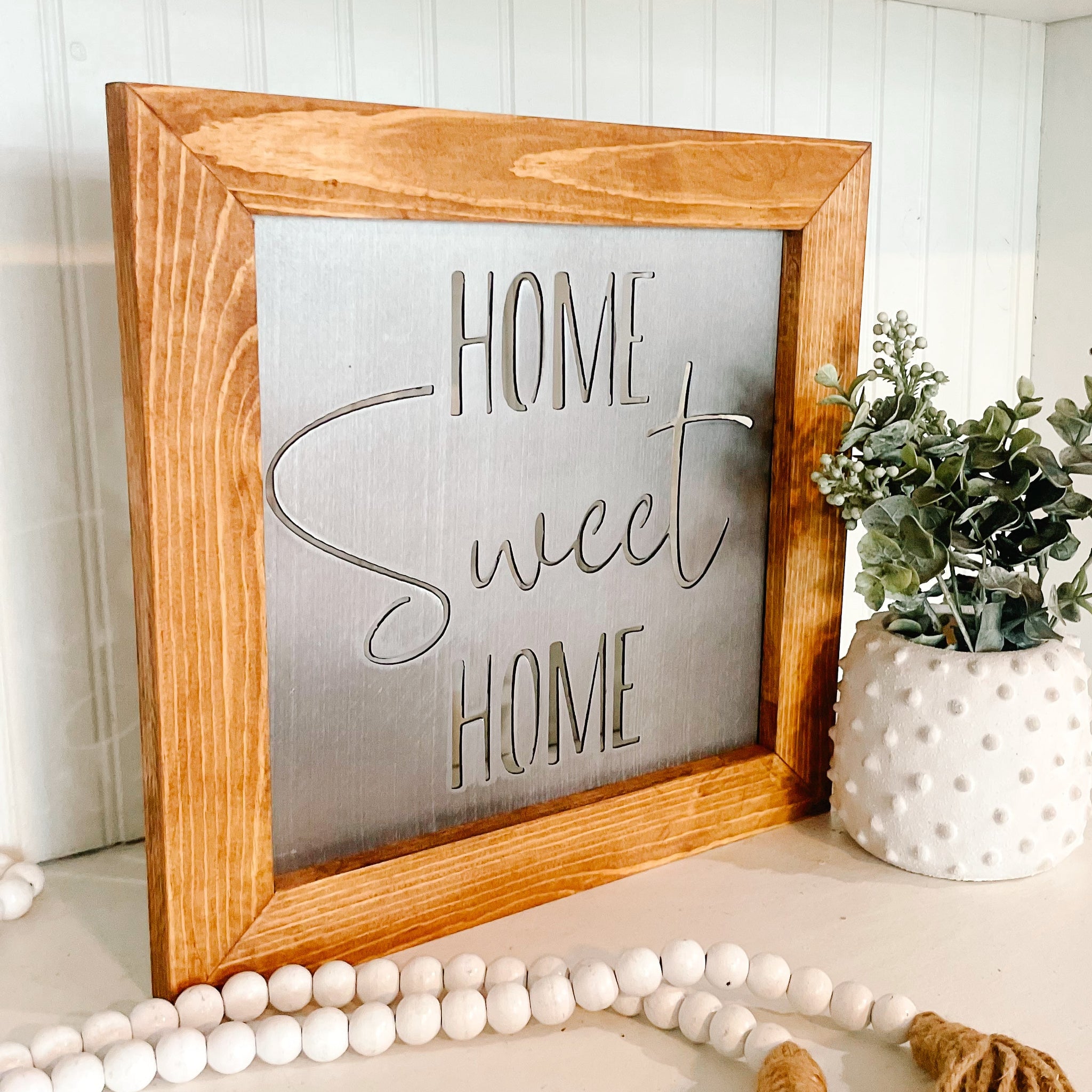 Home Sweet Home Metal Cutout Sign | Housewarming Gift