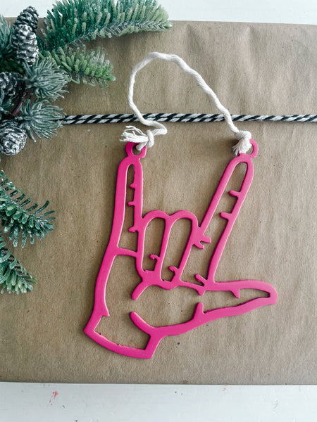 I Love You Hand Sign Ornament | Sign Language