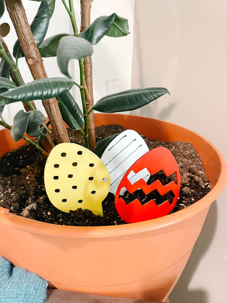 Easter Egg Plant Stake | Modern Easter Decor