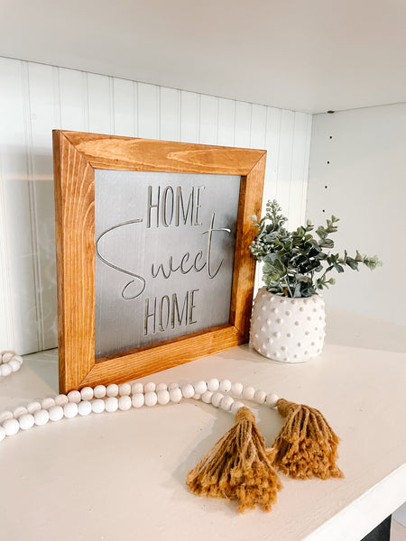 Home Sweet Home Metal Cutout Sign | Housewarming Gift