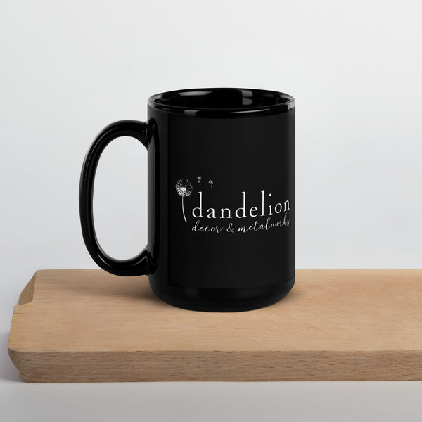 Tall Black Glossy Mug