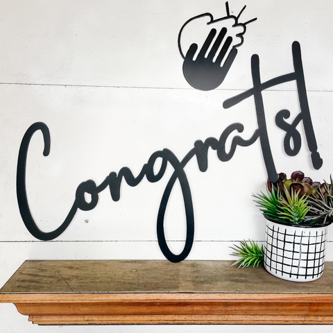 congrats sign