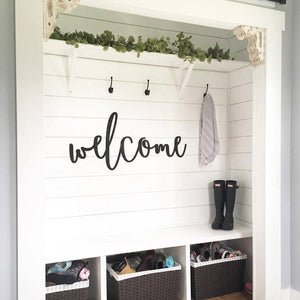 Welcome Wooden Sign