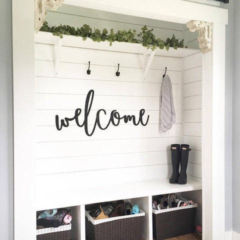 Welcome Wooden Sign