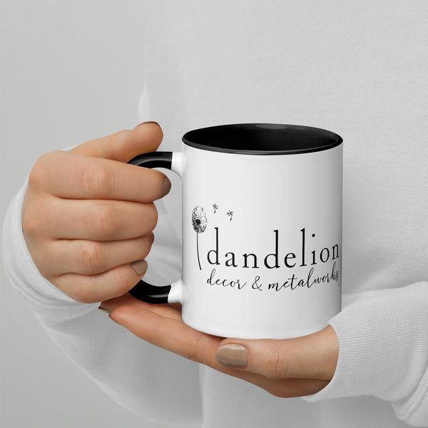 Dandelion Coffee Mug with Color Inside