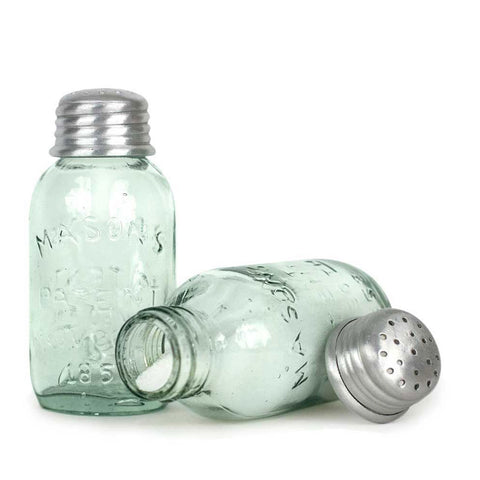 Mini Mason Jar Salt Shakers | Set of 2