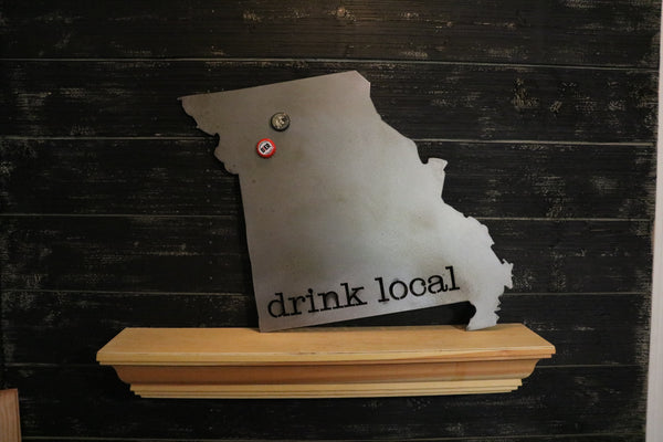 Metal "drink local" Magnet Board Sign | Choose Your State