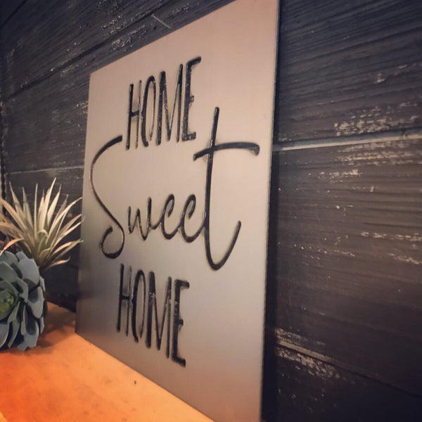 Home Sweet Home | Metal Cutout Sign