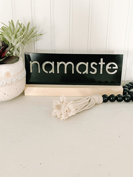 Minimalist Namaste Shelf Sitter