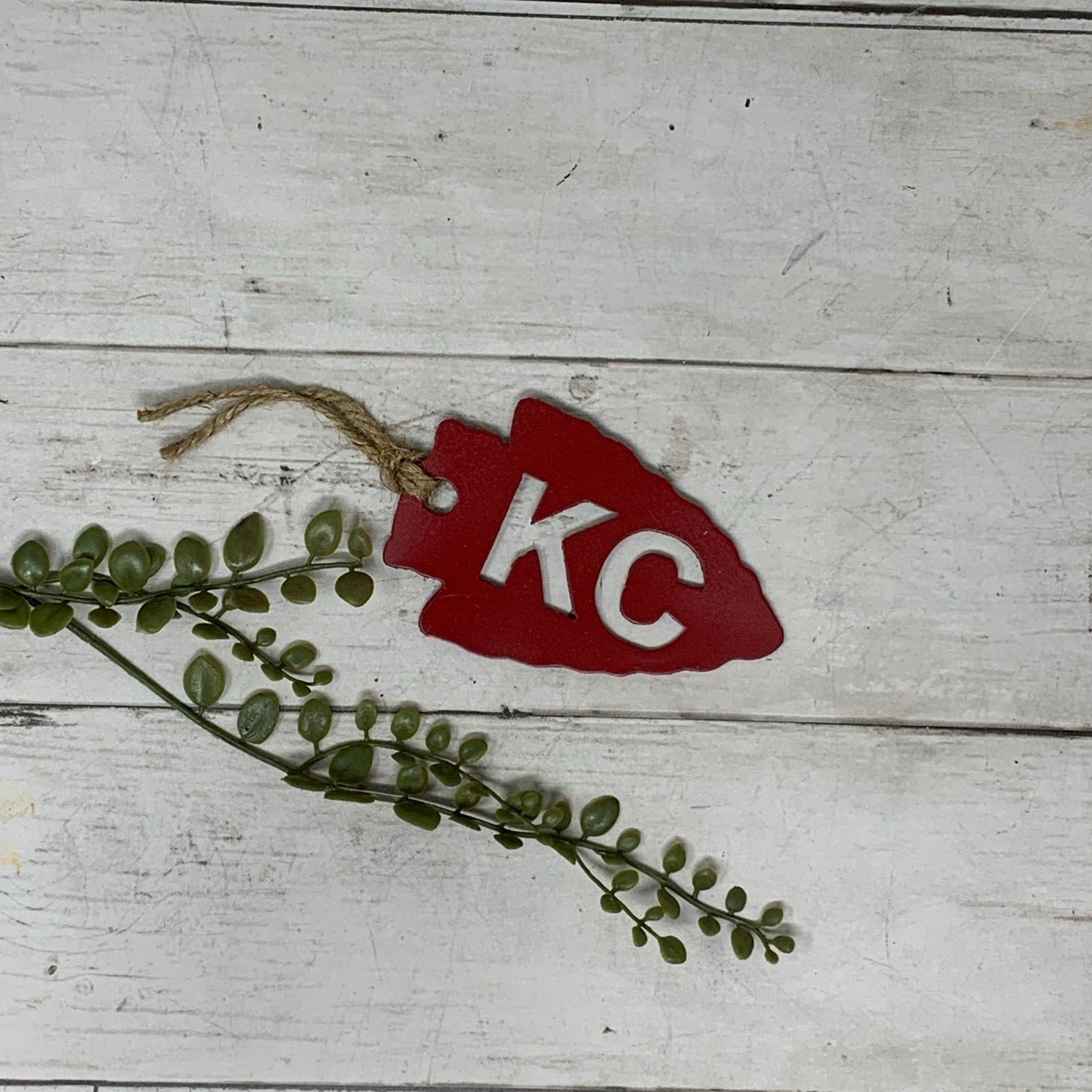 KC Arrowhead Garland Charm Ornament