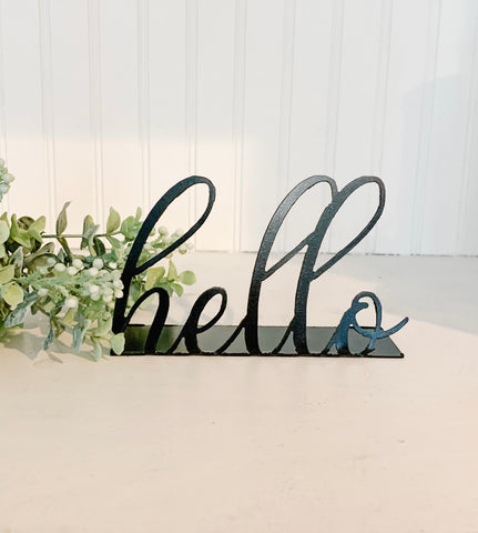 Hello Script Shelf Word