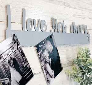 I Love You More Metal Sign