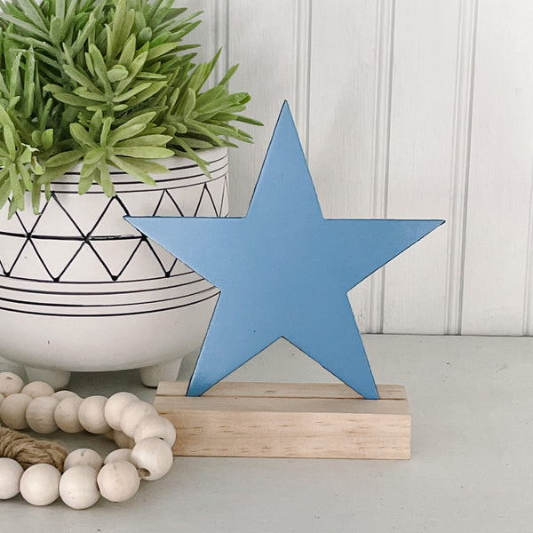 modern boho 4th of july decor