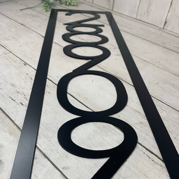 Vertical House Numbers Sign