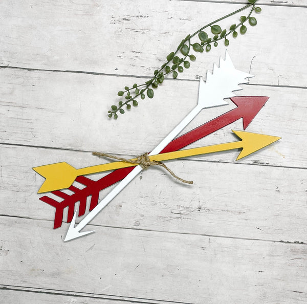 Bundle of Metal Arrows | KC Chiefs Decor | Set of 3