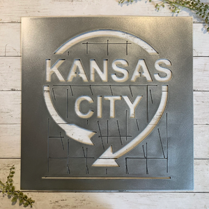 Kansas City Western Auto Metal Sign