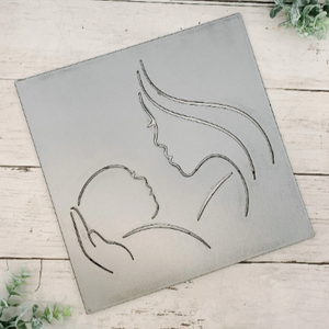 mother and baby silhouette