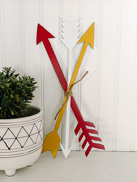 Bundle of Metal Arrows | KC Chiefs Decor | Set of 3