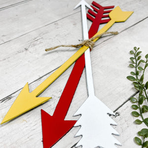 Bundle of Metal Arrows | KC Chiefs Decor | Set of 3