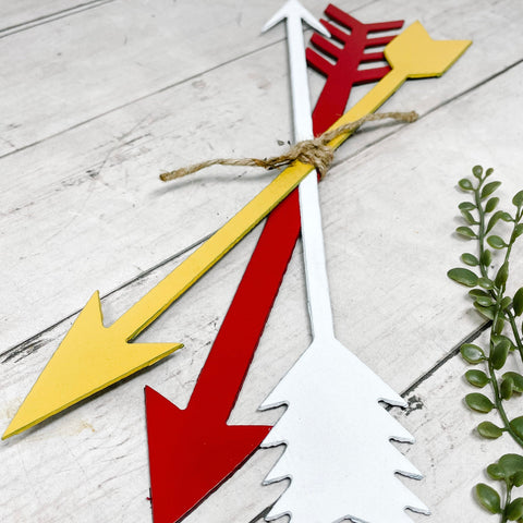 Bundle of Metal Arrows | KC Chiefs Decor | Set of 3