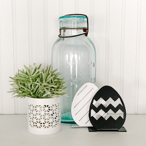 Easter Egg Shelf Decor | Metal Easter Eggs