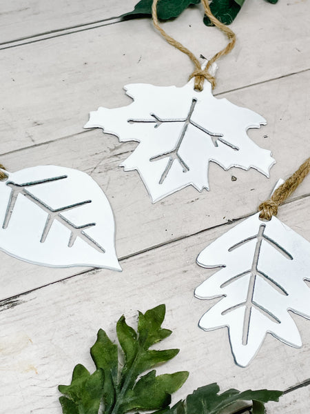 Fall Leaves Garland Charm - Set of 3 Different Shapes