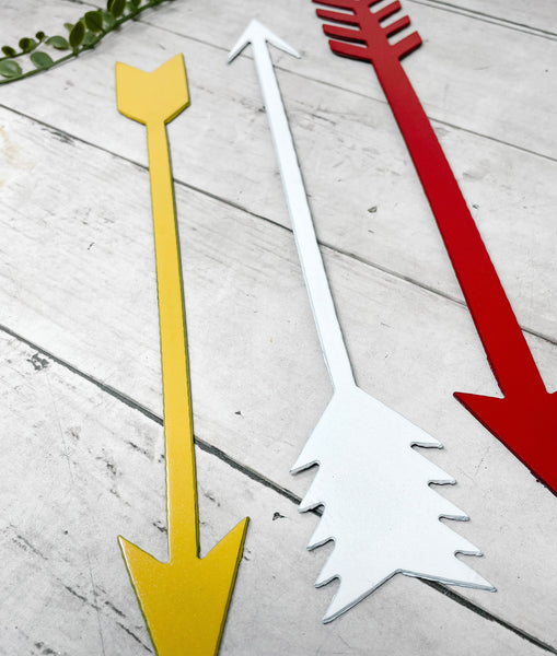 Bundle of Metal Arrows | KC Chiefs Decor | Set of 3